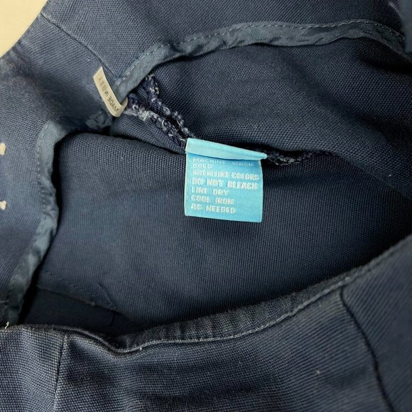 J Mclaughlin Zipper Pants Flat‎ Front Stretch Cotton Straight Leg Blue Women 6 - Picture 9 of 11